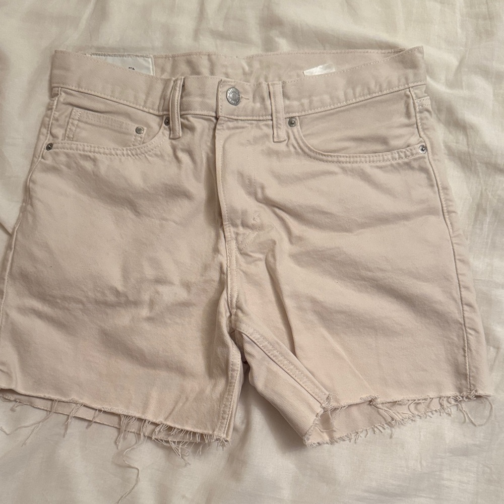 H&M Cream Jean Shorts